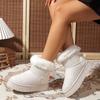Velvet, Thick, Snow Boots, Thick Soled Shoes, Bow Tie, Warm Shoes, Plus Size, Cotton Shoes