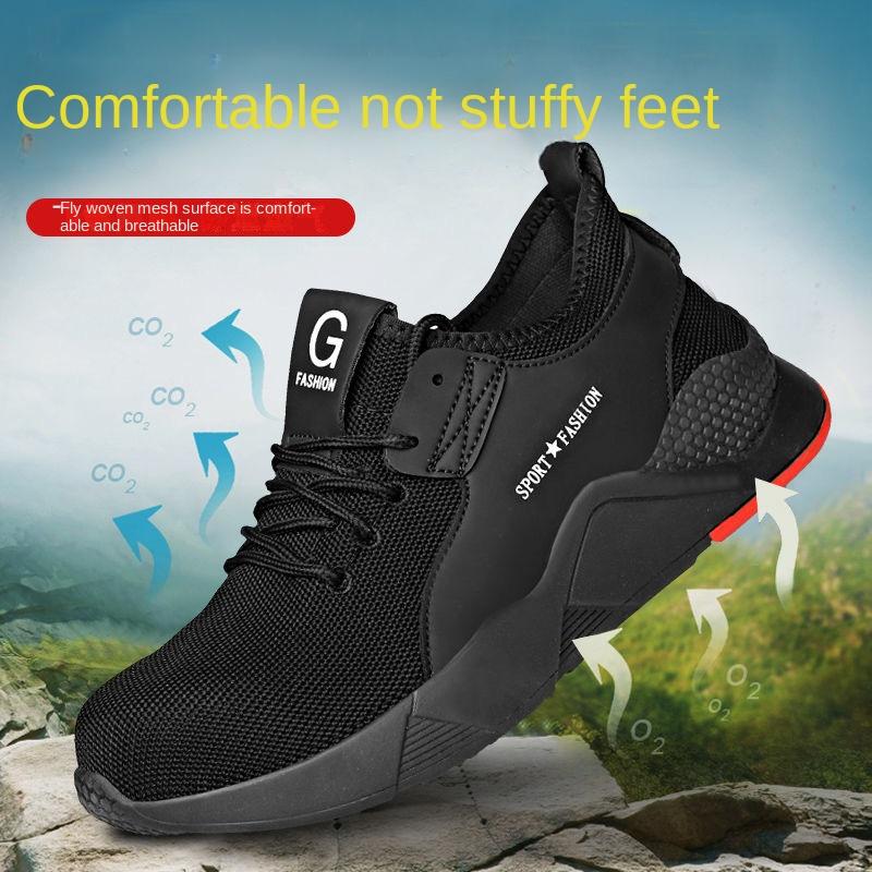 Zapatos de Seguridad Laboral para Hombre con Puntera de Acero Antiaplastamiento y Antiperforación, Aislantes, Resistentes al Desgaste, Zapatos Protectores