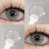 EYESHARE Brown Colored Contact Lens Natural Soft Contact Lenses for Eyes Fashion Decoration 14.2mm Yearly 2pcs=1 Pair
