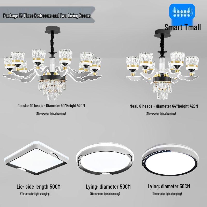 Luxury Modern Crystal Chandelier for Living Room - Elegant Luminous Fixture