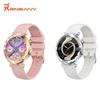Rainbuvvy HK88 Bracelet Connecté 1,19 pouce AMOLED Écran Tactile Rond 390x390 Appel Bluetooth NFC BT5.3 Montre Connectée Android Montre Tendance Pour Femmes
