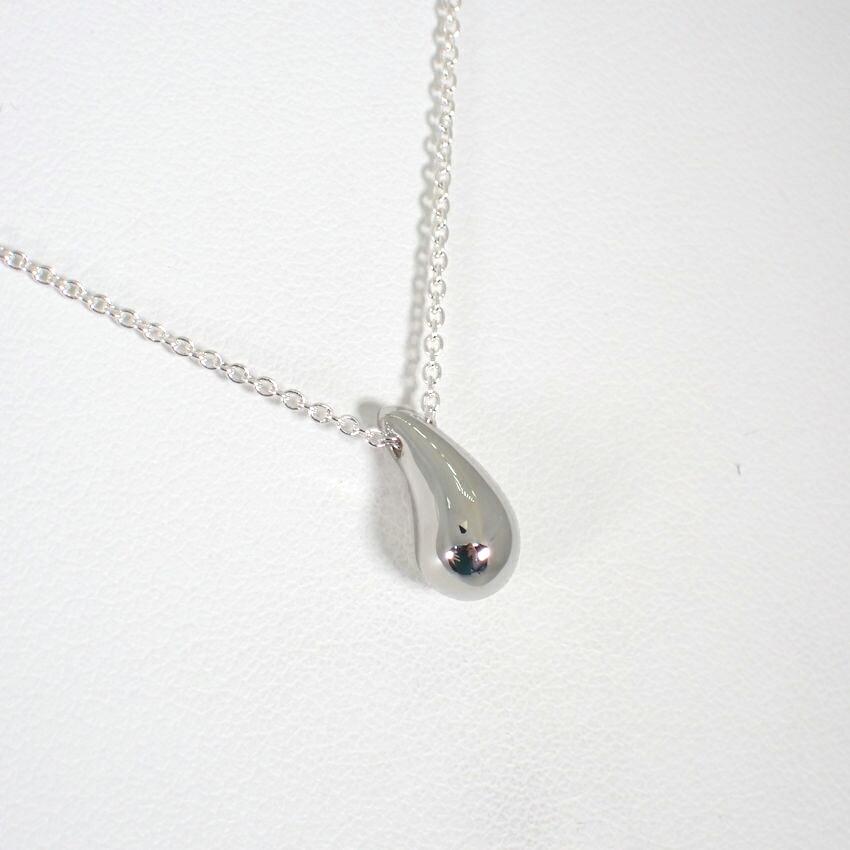 [Used] TIFFANY 925 Teardrop Pendant/Necklace/j69-10