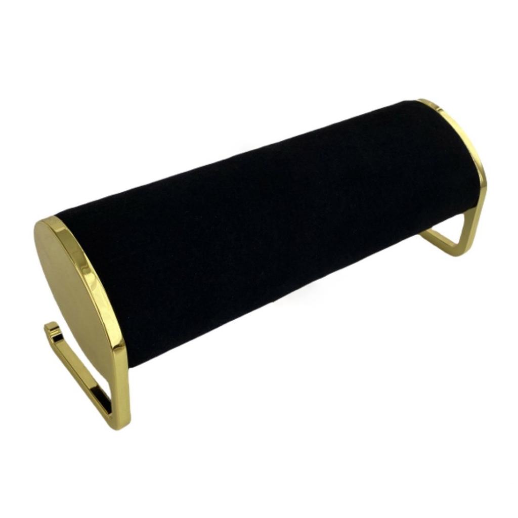 Practical Bangle And Watch Display Stand Velvet Watch Bracelet Organizers Stand with Durable Gold Metal Construction