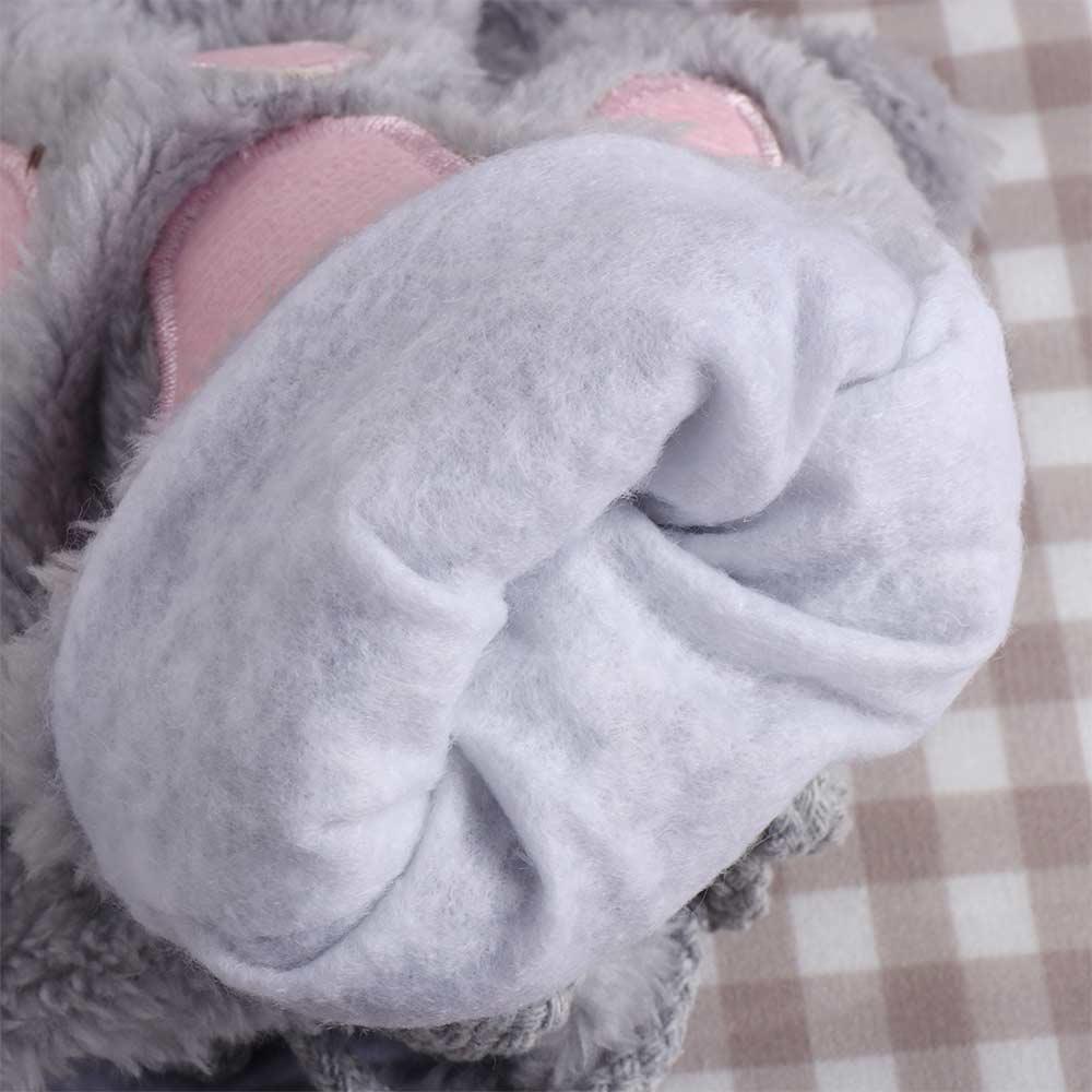 Chic HOT Half Warm Fluffy Soft Women Plush Cat Gloves Bear Paw Fingerless Winter