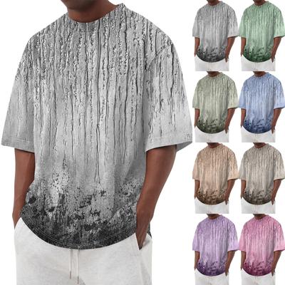 Summer Men's Popular T-shirt Printed Round Neck Short Sleeve T-shirt