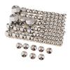 87x Motorcycle Chrome ABS Bolt Toppers Caps