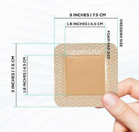 Silicone Gel Foam Pressure Ulcer Patches for Elderly Hip Wounds