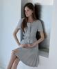 JULIY&CALLA 26Hs Love By You Ella Pleats Summer Tweed Dress Heathered Black Wedding Guest Look Ceremony Look