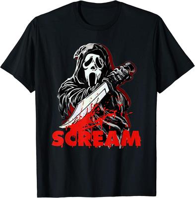 Funny Horror Halloween Watch Scary Movie Men T Shirt