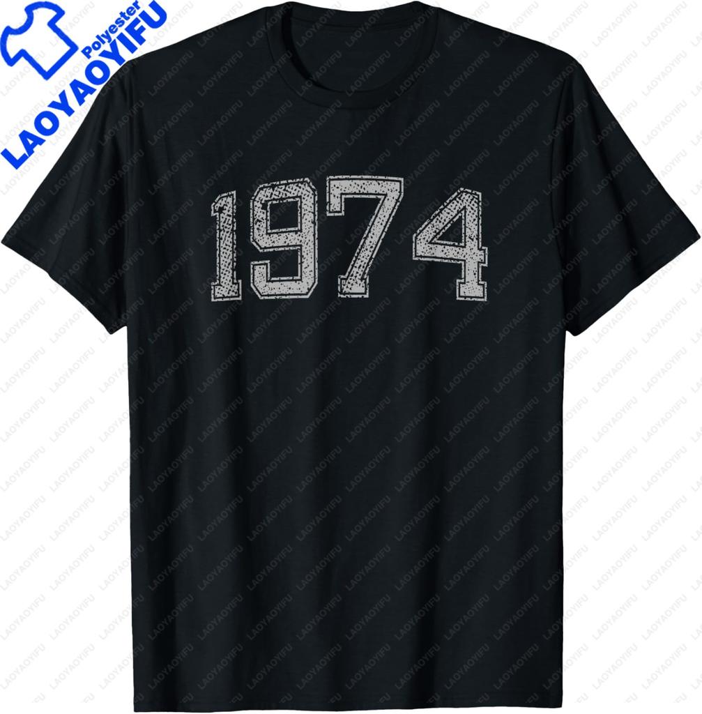 Limited Edition 1974 Unisex Unisex Tshirt Casual T Shirt For Unisex Unisex Summer Streetwear Tops Vintage Clothes