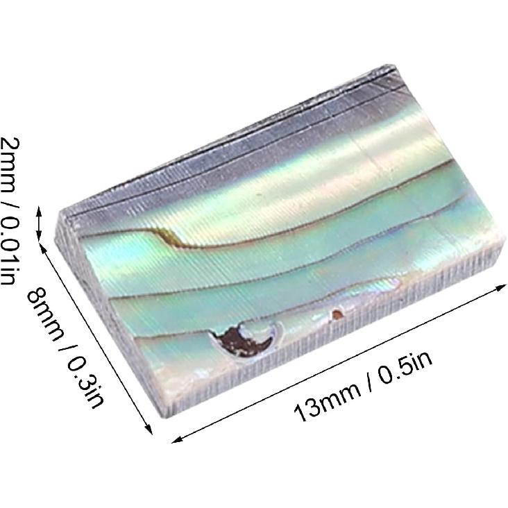 10Pcs Guitars Inlay Material,Guitar Abalone Shell Pieces, Abalone Shell Sheet Fretboard Inlays Materials,Shell Inlay