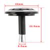 CNC Aluminum Hole Frame Plug Cap for Bonneville T100 & T120 2016-2024 Black