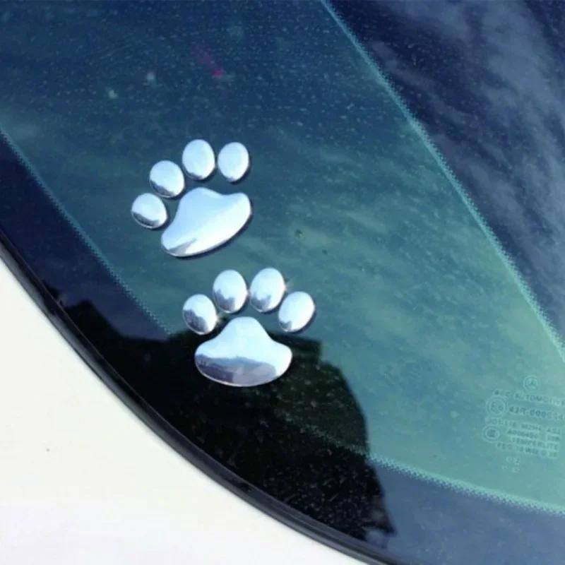 2 Stück Außenspiegel Katze Hund Pfotenabdruck Welpenkralle Autoaufkleber Pfotenabdruck Aufkleber Windschutzscheiben Aufkleber Stoßstange Auto Fenster Aufkleber