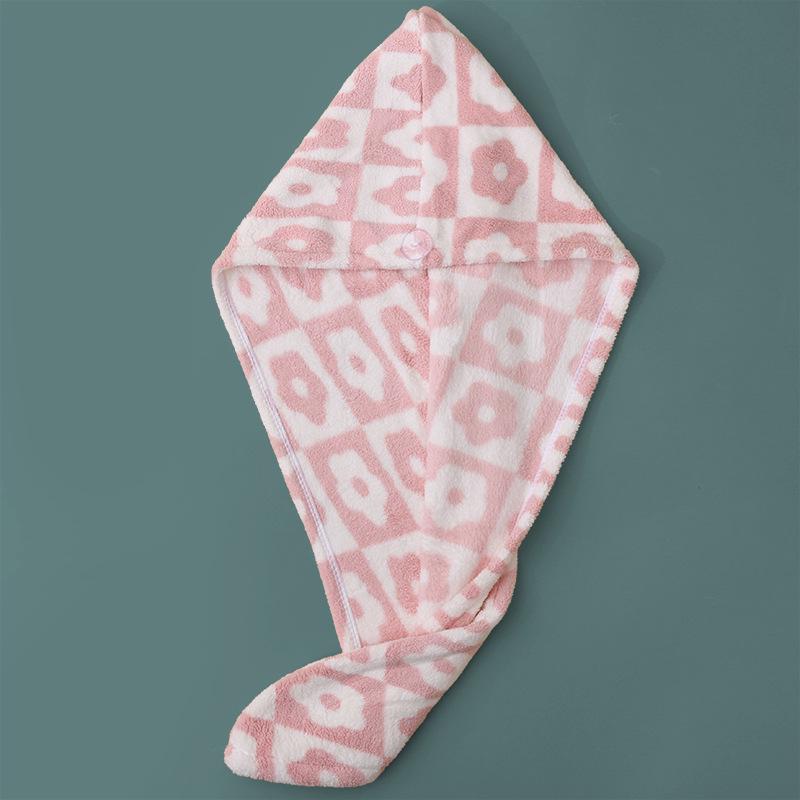 Microfiber Coral Fleece Quick-Dry Hair Wrap Towel