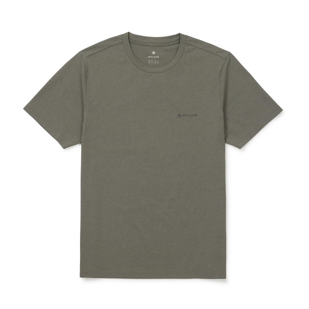 [Snowpeak] Quick Dry Airhole Basic Short Sleeve T-shirt Khaki (S26MMTTS58)