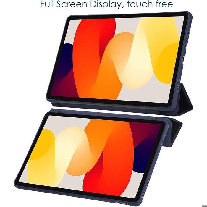 Coque de Protection - E.F.Connection - Xiaomi Redmi Pad Pro 12,1" - Support - Bleu Marine - Verre Trempé