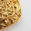 Used Excellent Condition Chanel Brooch, Coco Mark, Gold, Diamond Shape, Arabesque, Early Vintage