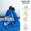 Williams Blanket Flannel Throw for Sofa, Travel, Camping, Livingroom, Office, Chair and Bed Soft and Warm Holiday Birthday gifts