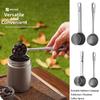 Portable Titanium Ground Coffee Spoon Long Handled Milk Tea Sugar Spoon New Beans Measuring Spoon