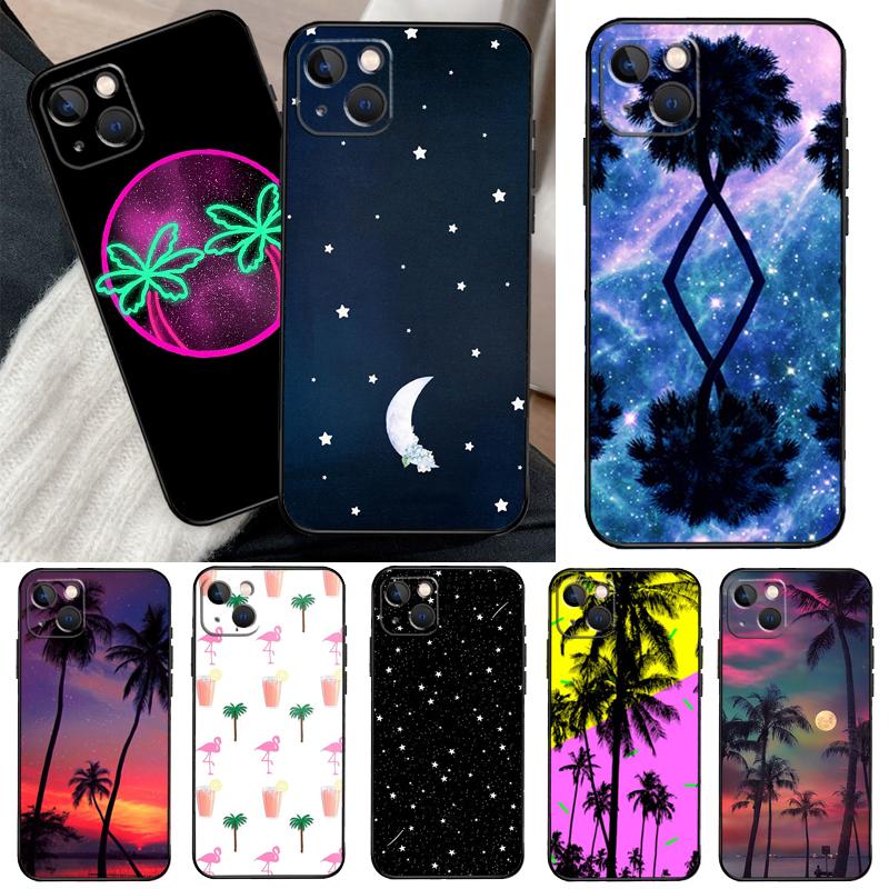 Stars Space Palm Trees Case For Xiaomi 17 Pro Max 14 15 Ultra 15T 13T 14T POCO F8 Ultra F7 F5 F6 X5 X6 X7 Pro Cover
