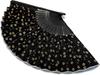 Folding Cherry Blossom Black with Gold Cherry Business Folding Fan [Hanakanzashi] Fan, Gold-Embossed Pattern, Men's & Women's, 100% Cotton, Approx.