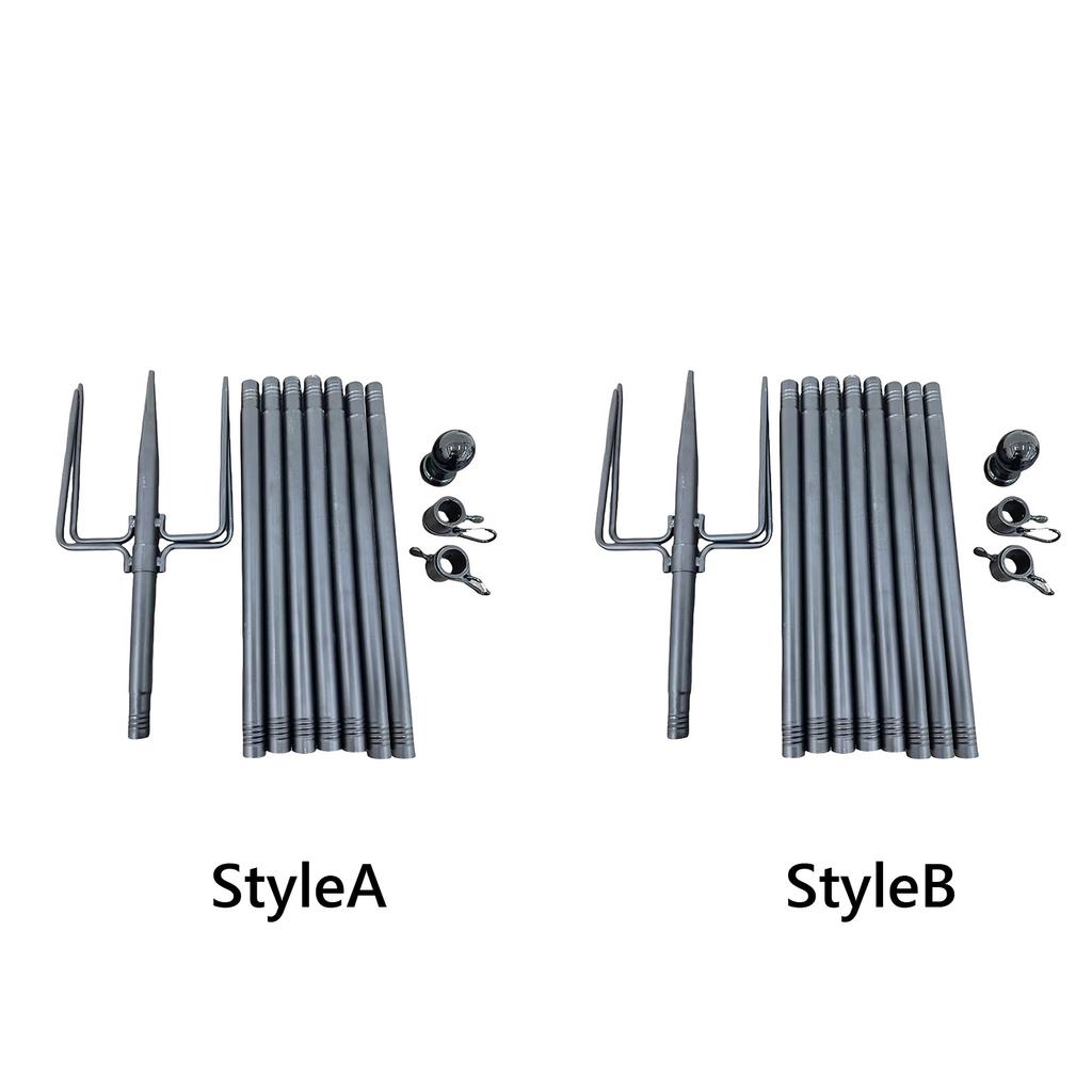 11/12FT Ground Flag Pole Stainless Steel Outdoor Flagpole Thick Tube Halyard Flagpole Hardware for Backyard Lawn Garden Patio