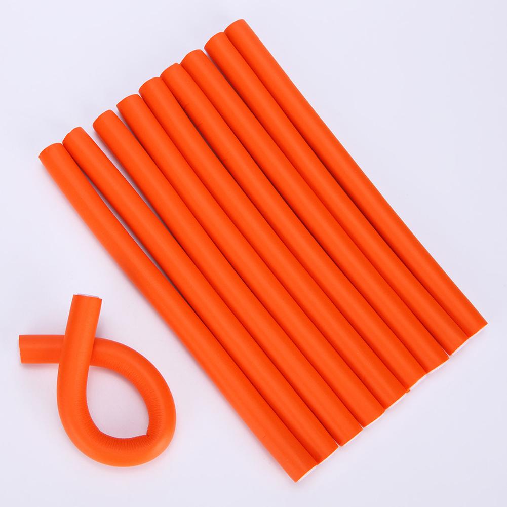 10pcs Universal Rod Stick Curling Iron Tool Rubber Curler Salon Home Hairdressing Tools