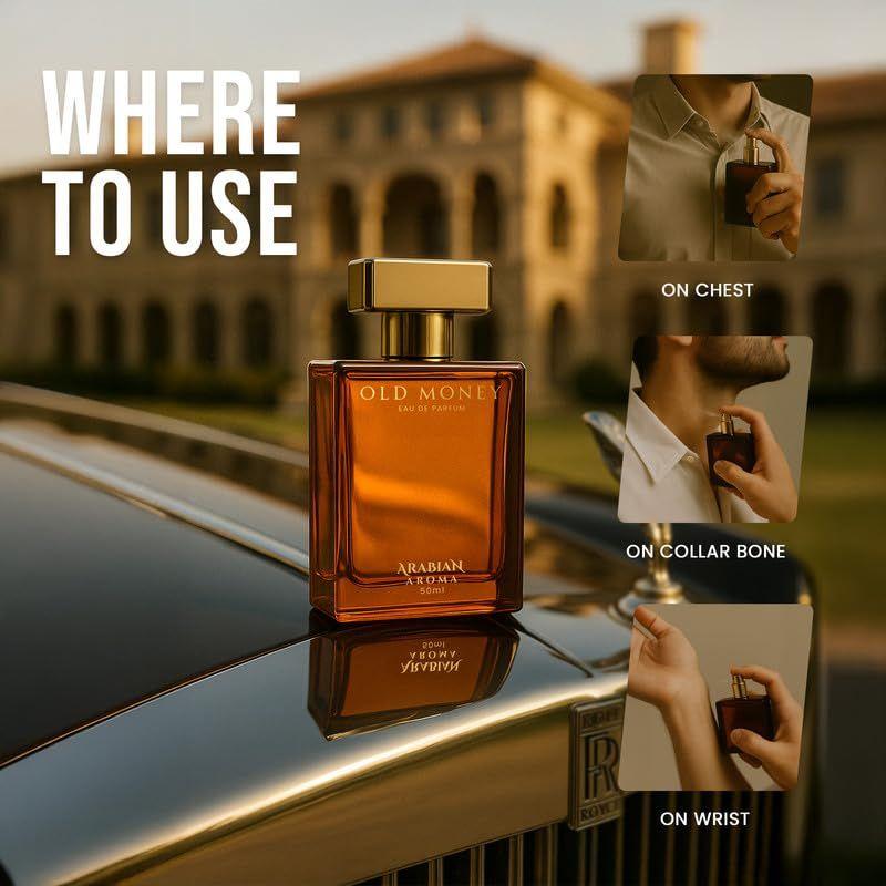 Arabian Aroma Old Money Eau de Parfum – Long Lasting Perfume for Man