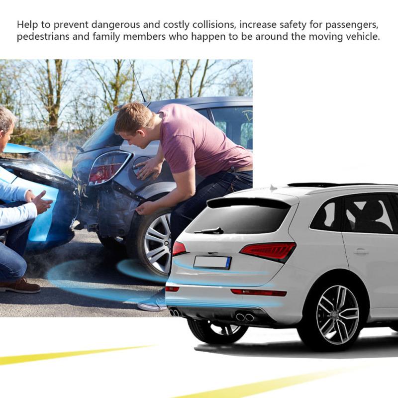 Set cu senzori de parcare cu LED pentru mașină 4 senzori 22 mm radar marșarier Pz300-x-22 Sistem de semnalizare sonoră de alertă