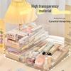 Transparente PET-Desktop-Aufbewahrungsbox für Kosmetika, Lippenstift, Hautpflege, Schmuck und Bürobedarf.