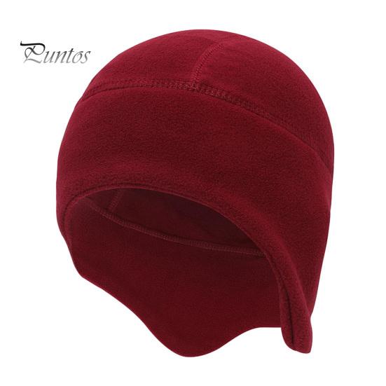 Cozy Ear-flap Beanie Unisex Winter Cap Helmet Inner Lining Ear Protection Elastic Dome Lightweight Ear-covering Anti-slip Outdoor Camping Skiing