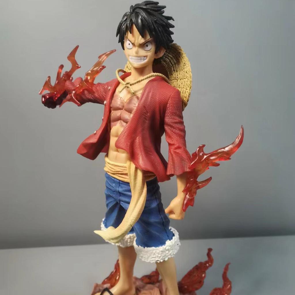 One Piece Luffy Figurine Monkey D Luffy Action Figures A Taste of Straw Anime Double Headed PVC Model Collection Toys Gift