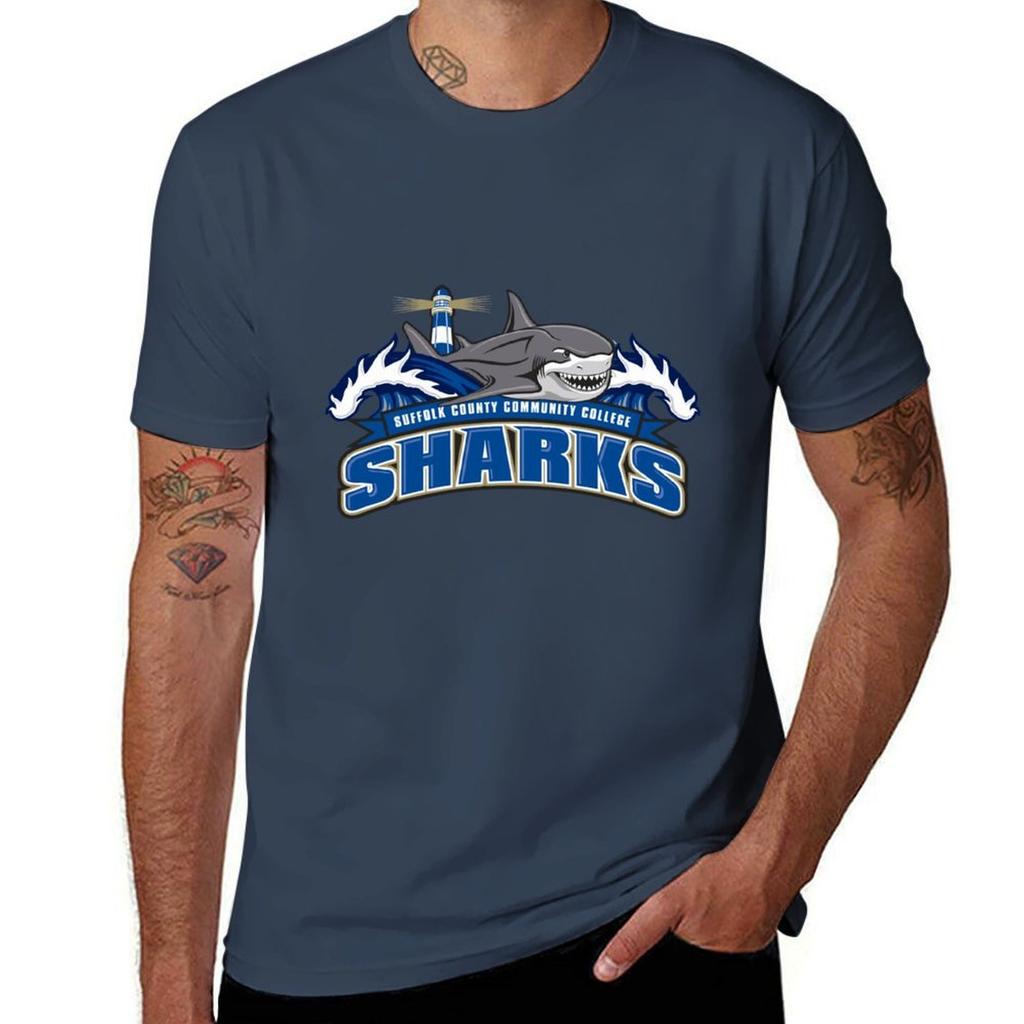 Suffolk Sharks Tshirt Breathable Travel Tshirt