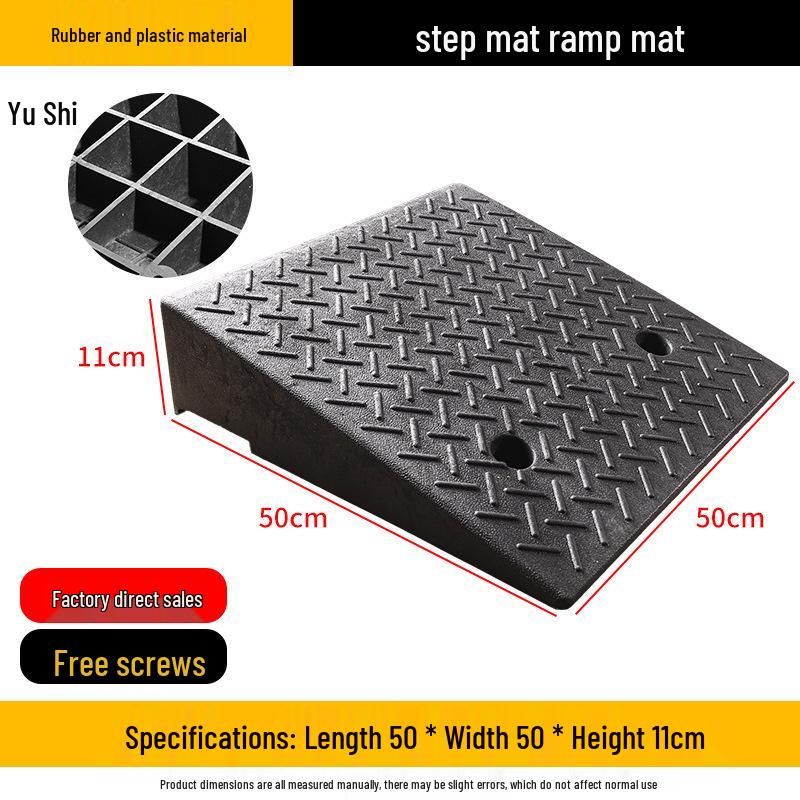 Heavy-Duty Rubber/Plastic Curb Ramp & Speed Bump Pad