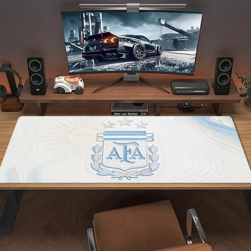 Argentina National Football Team Print  Cushion Non-slip Laptop Tablet Big Mousepad XXL Mat Mini PC Playmat With Lock Edge