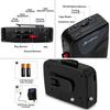 ByronStatics Portable Cassette Tape External Manual VAS 2 AA USB Powered Headphones Player, Recorder, FM/AM Radio, Walkman, Player, Built-in
