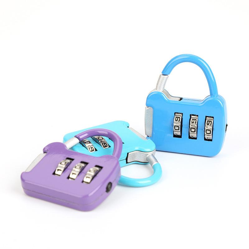 3 Dial Luggage Travel Digit Number Code Lock Combination Padlock Safe Lock For Gym Digital Locker Suitcase Drawer Lock Hardware