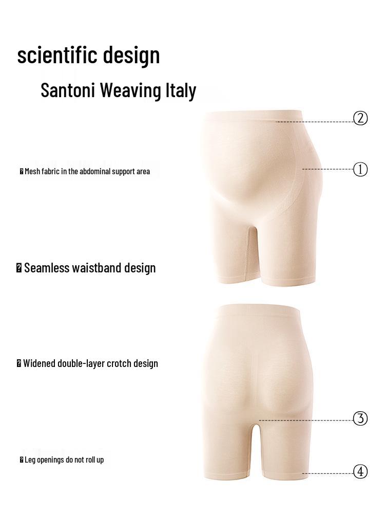 

Maternity Safety Underwear: Antibacterial, Moisture-Wicking, Breathable Modal with Abdomen Support L 80-125 lbs