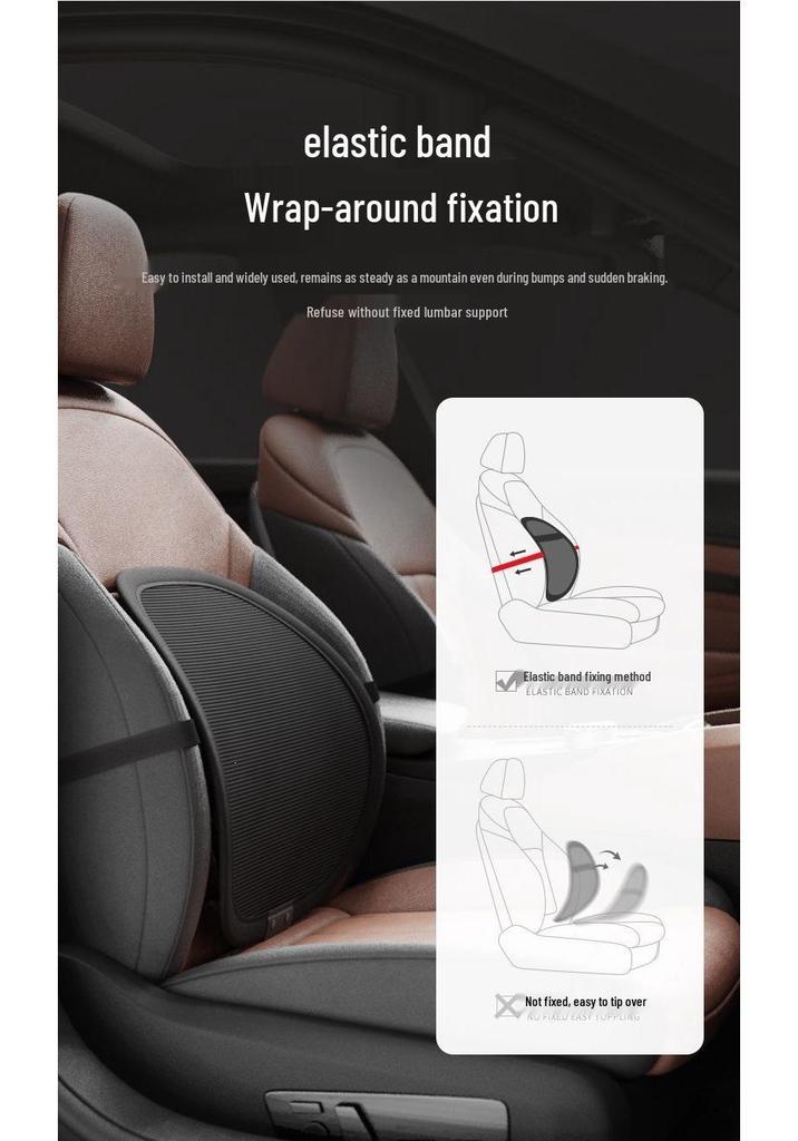 Heated Lumbar Support Cushion for Car & Office.