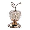 Beads Apples Modern Table Centerpiece Decor Artificial Fruit Figurine Statue Crystal Ornament for