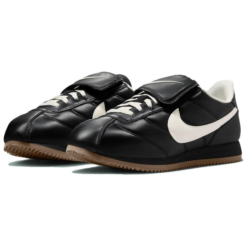 Nike Cortez Lær SE Tiempo-pakke - Svarte Unisex Sneakers Hvit Gummi-brun IM4843-010