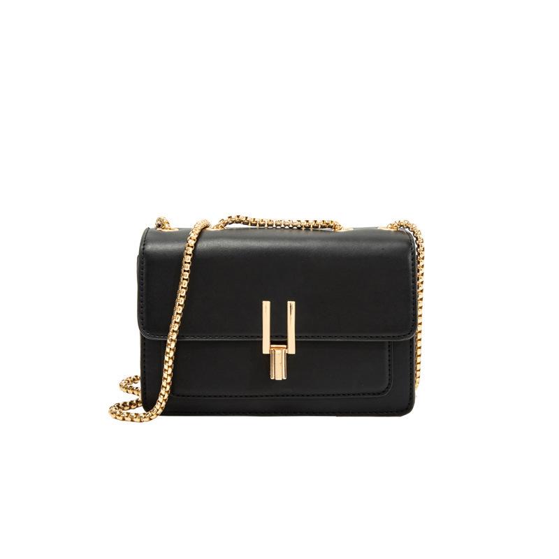Temperament Contrasting Color Women's Bag New Trendy Fashion Casual Messenger Bag Chain Shoulder Bag Bag