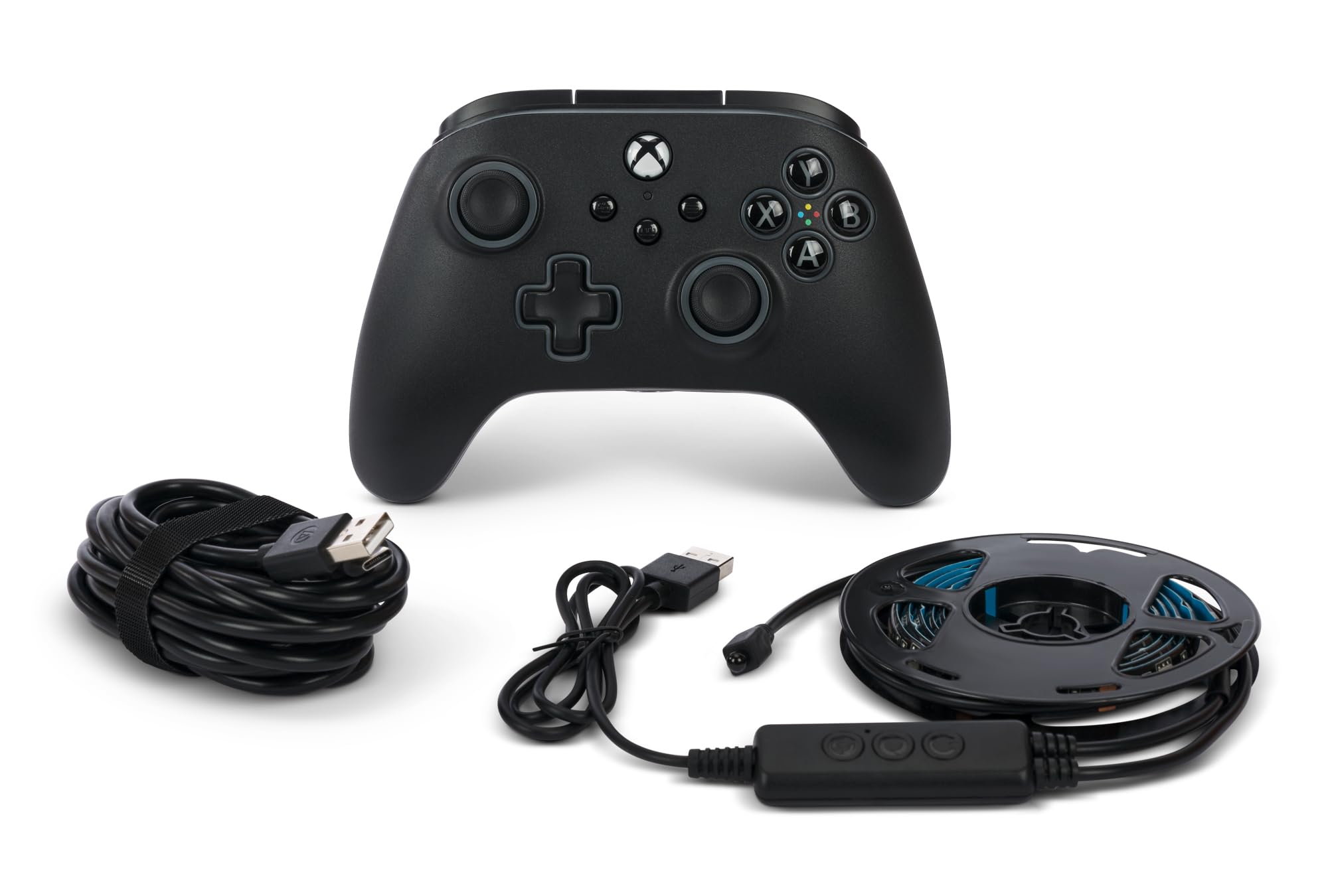 

Рік PowerA Lumectra Advantage Wired Controller LED Tape Light Xbox Series Black Функція подвійної вібрації ПК Windows [2 Гарантія] + XS - 10/11