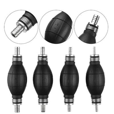 Hand Fuel Pump Line Rubber Aluminum Hand Primer Bulb Diesel Oil Transfer Petrol for Car Boat Marine Outboard 6mm/8mm/10mm/12mm