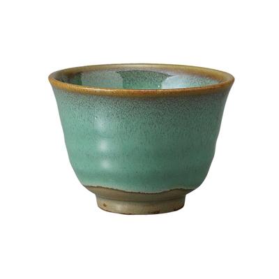 Sencha 8 X Mino Made In Japan Ale-net (Sencha) Teacup, 5.7cm, 150cc, Jade-Tone Pattern, Microwave-Safe, Ware,
