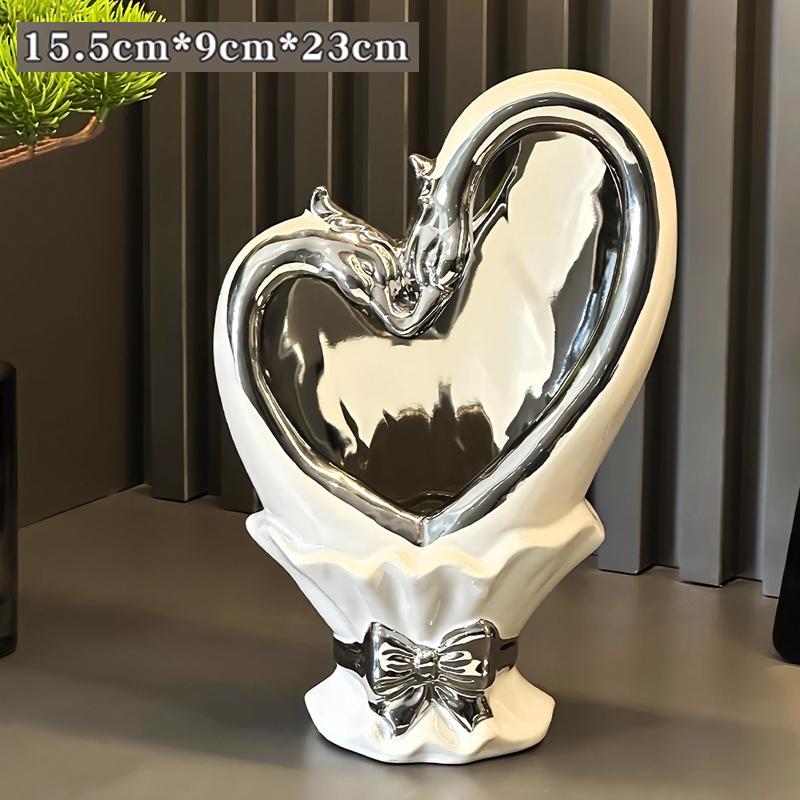 Nordic Ceramic Irregular Shape Vase, Home Dining Table Living Room Bedroom, Office, Tabletop Decoration, Flower Ware, 1Pc