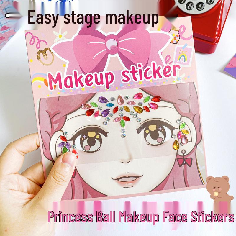 Kids' Cartoon Bindi & Forehead Diamond Stickers for Masquerade Party Dress-Up