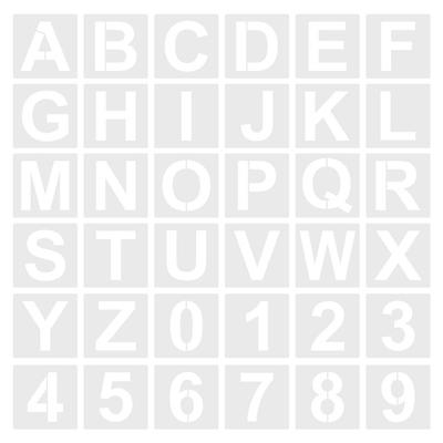 Cross-Border Educational Spray Paint Stencil: English Letters, Numbers & Symbols