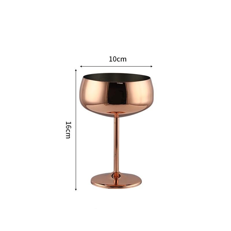 Stainless Steel Champagne Glases Electroplating Agave Cup Liquor Cocktail Goblet Juice Tumbler Party Restaurant Drinkware Cup