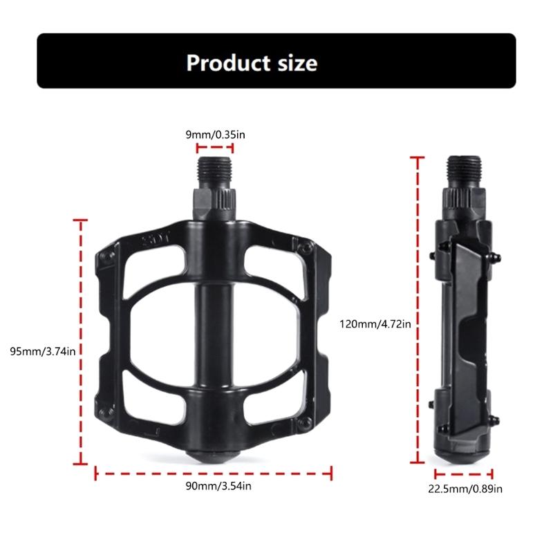 Aluminum Alloy Mountain Bicycles Pedals 4 Seal Bearings Nonslip Bicycles Pedals Wide Flat Cycling Pedals Enduring